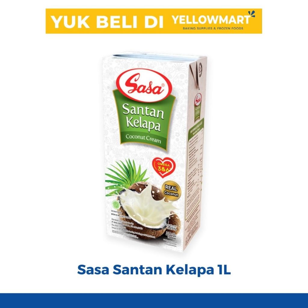 

Sasa Santan Kelapa Cair - 1L - Coconut Cream