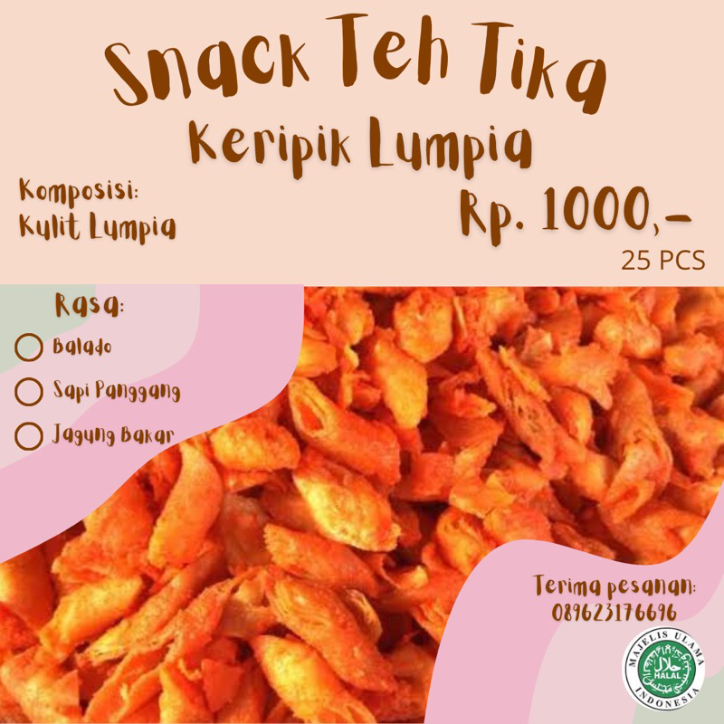 

Snack Teh Tika Keripik Lumpia