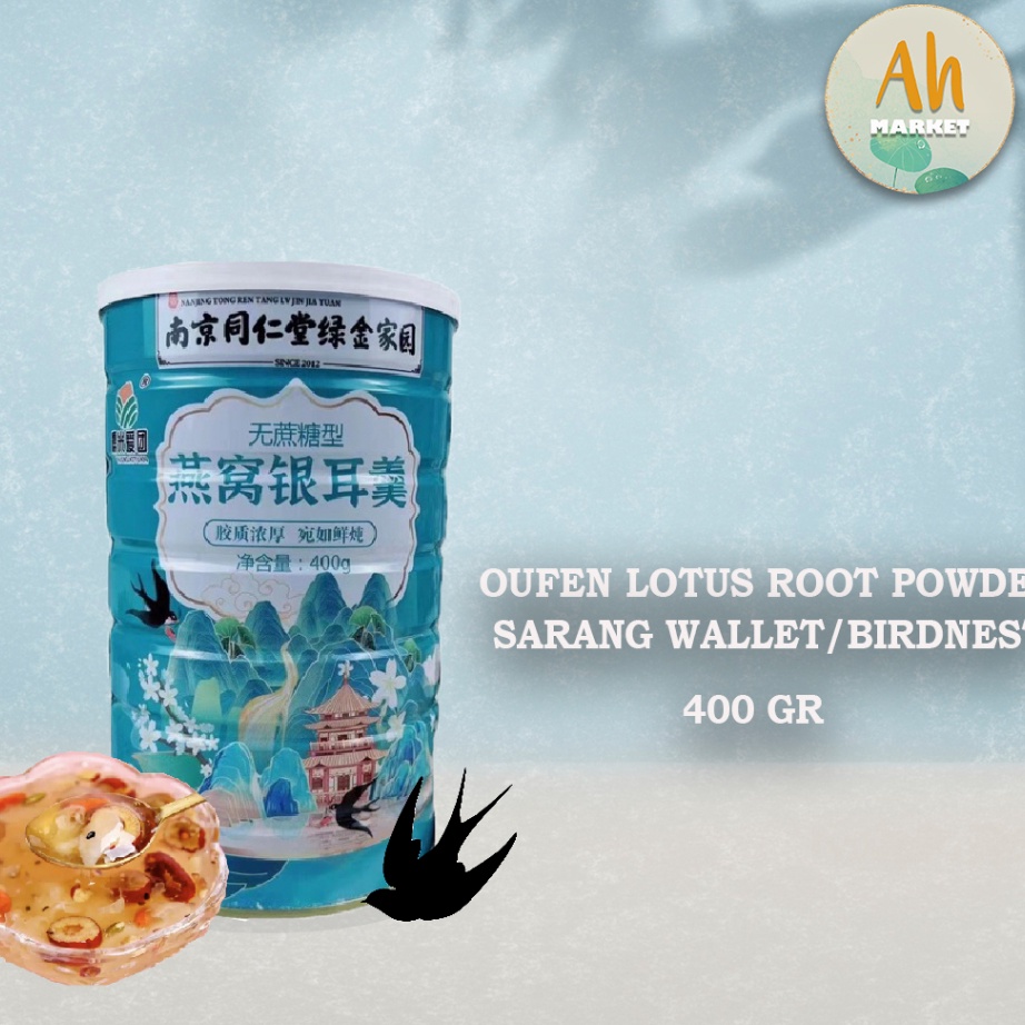 

Terkini Oufen Lotus Root Powder Bubur Akar Teratai Premium Sarang Wallet Birdnest 400Gr Ready