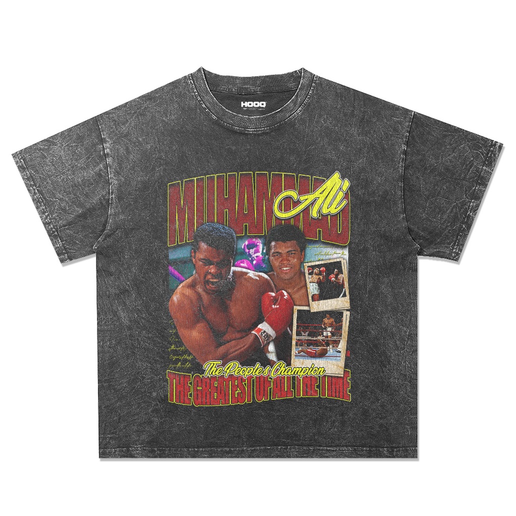 Kaos MUHAMMAD ALI Oversize Model Washed Stone Wash / MUHAMMAD ALI T-shirt