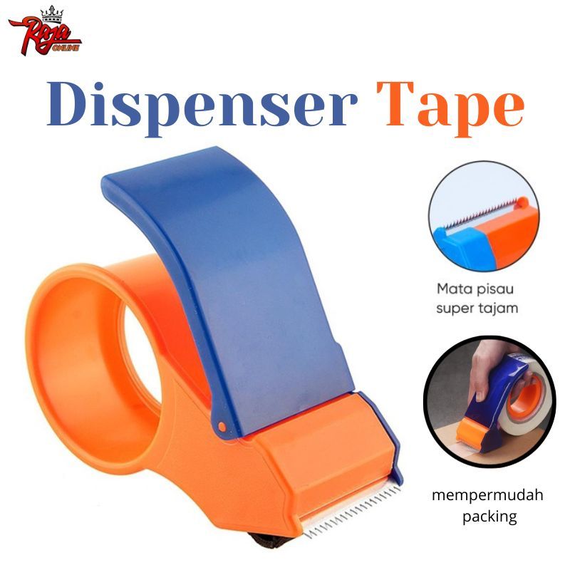 

Tape Cutter - Dispenser Alat Pemotong lakban 2 inch Plastik