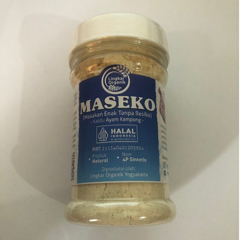 

Lingkar Organik Maseko Kaldu Ayam NON MSG 100 Gr kemasan botol