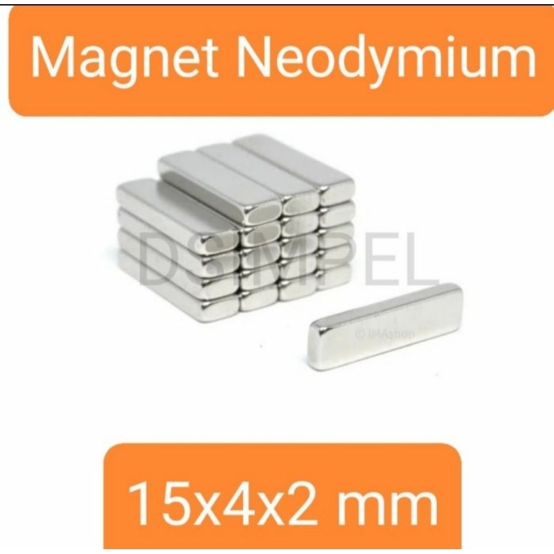 Magnet kotak Neodymium N52 15x4x2 mm