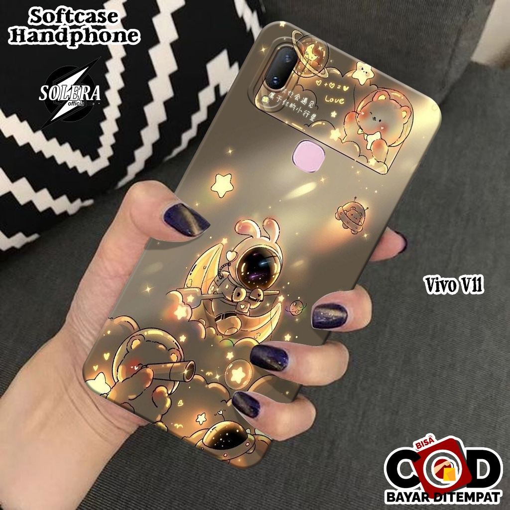 Case Vivo V11 Softcase Vivo V11 Terbaru Silikon Pro Camera Fashion Case Astronaut Cover Hp Kesing Vi