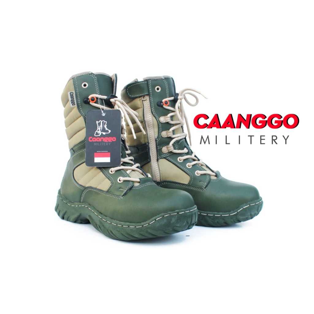 sepatu pdl paskhas kulit asli sepatu pdl TNI AD AU AL model mata kucing/mata elang original CAANGGO