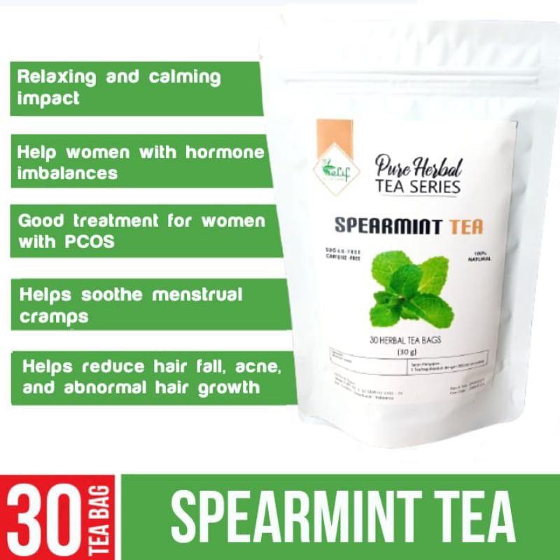 

Original TEA AND TISANE Spearmint Tea | Spearmint Tea Untuk Jerawat Hormon PCOS Promil | Teh Spearmint | 30 Tea Bag