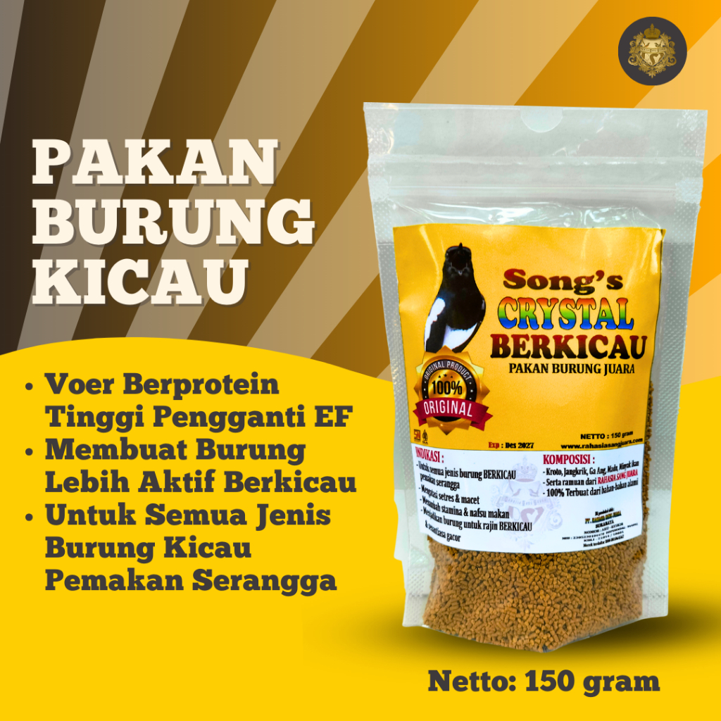 PAKAN BURUNG MURAI KACER BRANJANGAN BLACKTHROAT TRUCUKAN CENDET VOER BURUNG PROTEIN TINGGI