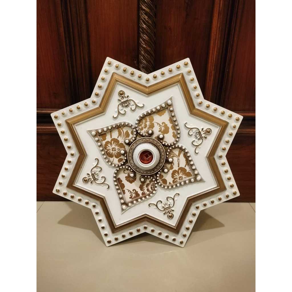 Fiting lampu ornamen hiasan plafon diameter 45 cm/fiting besar