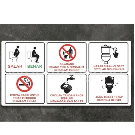 

SIGN AKRILIK TATA CARA PENGGUNAAN TOILET