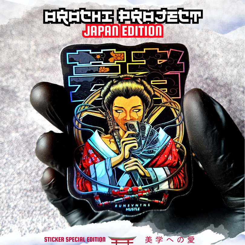 

Sticker Stiker Dark Geisha Japan Japanese Oriental Culture Special Edition Hologram Glossy Anti Air HP Laptop Tumbler Motor Helm