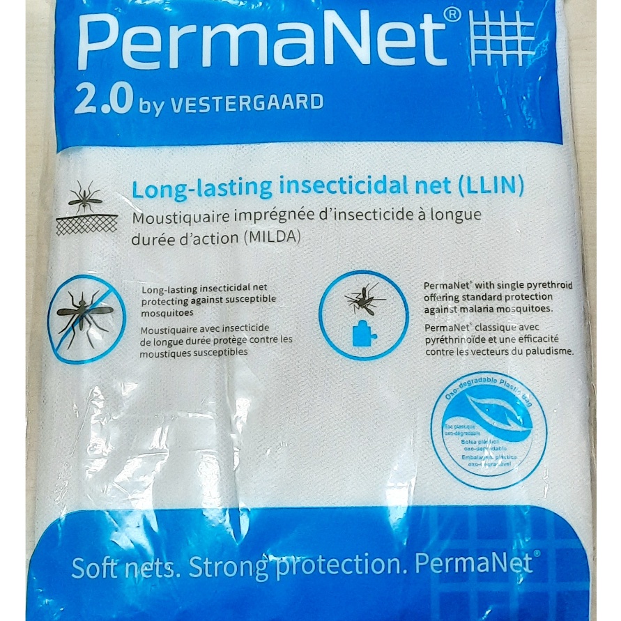 Stok Baru kelambu tidur anti nyamuk malaria DBD PermaNet 2.0 ukuran 190x180x180.