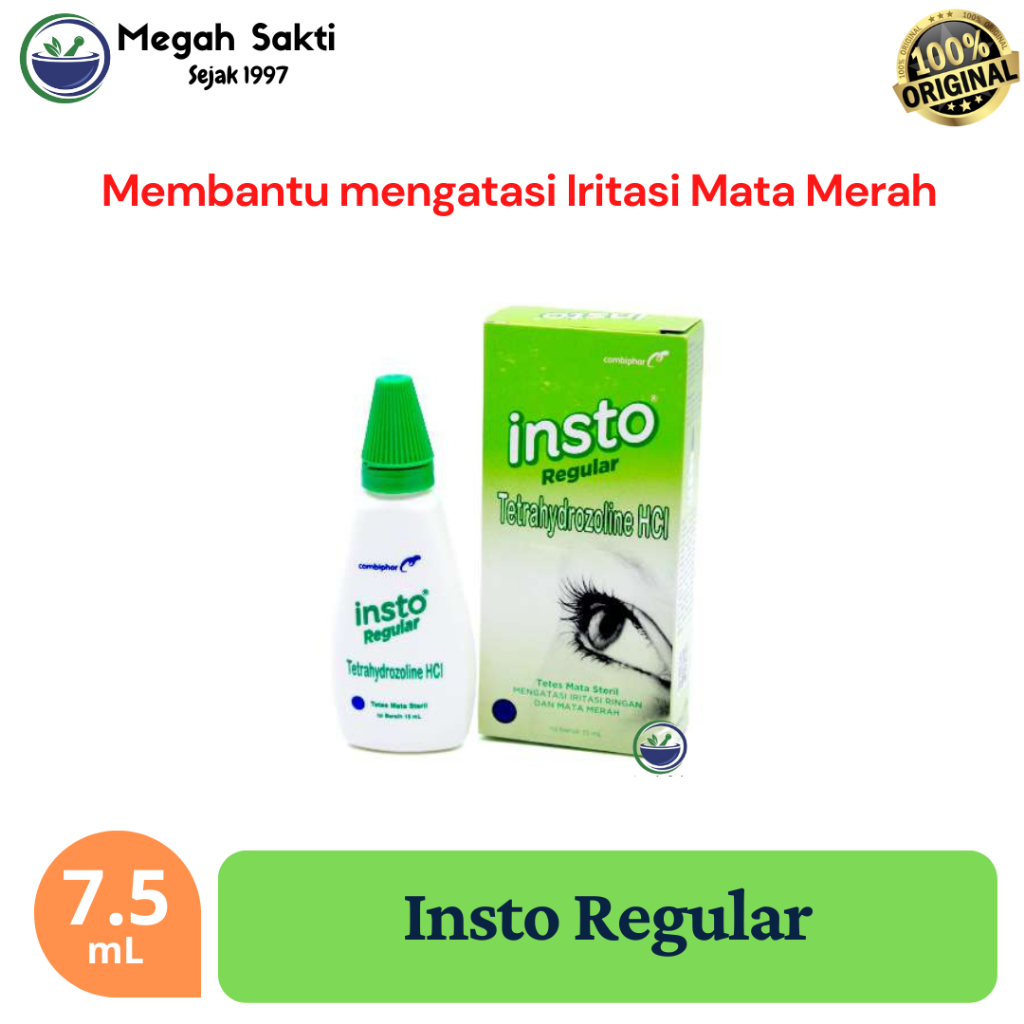 Megah Sakti - Insto Regular - Obat Tetes Mata Merah, Iritasi Dan Berair