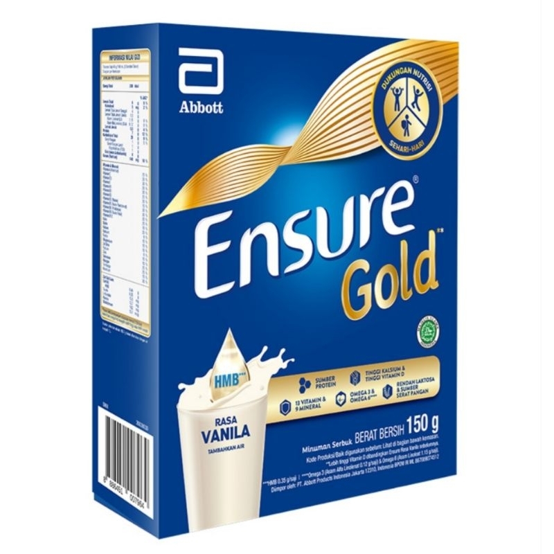 

Ensure Gold Vanila Susu Nutrisi Dewasa 150gr