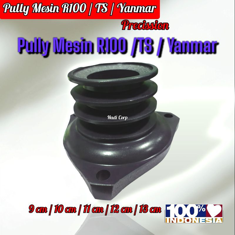 Pulley Mesin R100 Dongfeng Yanmar TS / Pully B3 Mesin R100 9cm 10cm 11cm 12cm 13cm