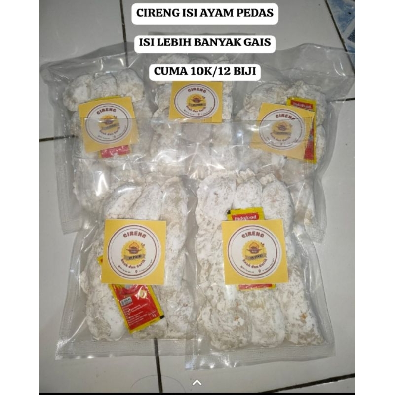 

Cireng isi ayam pedas isi 12 biji
