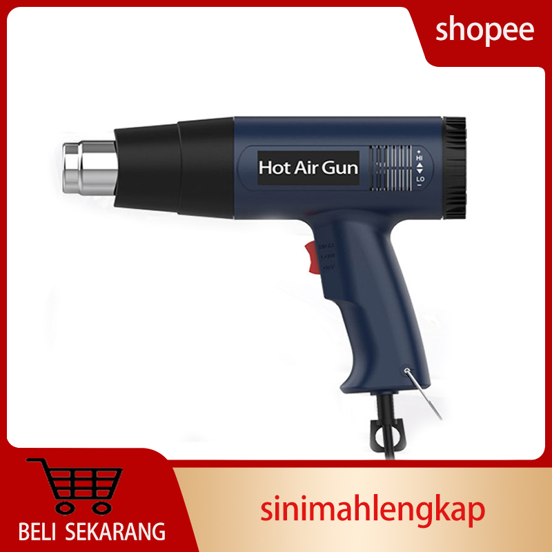2000W HOT AIR GUN / HEAT GUN HOT AIR GUN HEAT GUN BLOWER PEMANAS PLASTIK 2 TINGKAT PANAS HOT AIR GUN