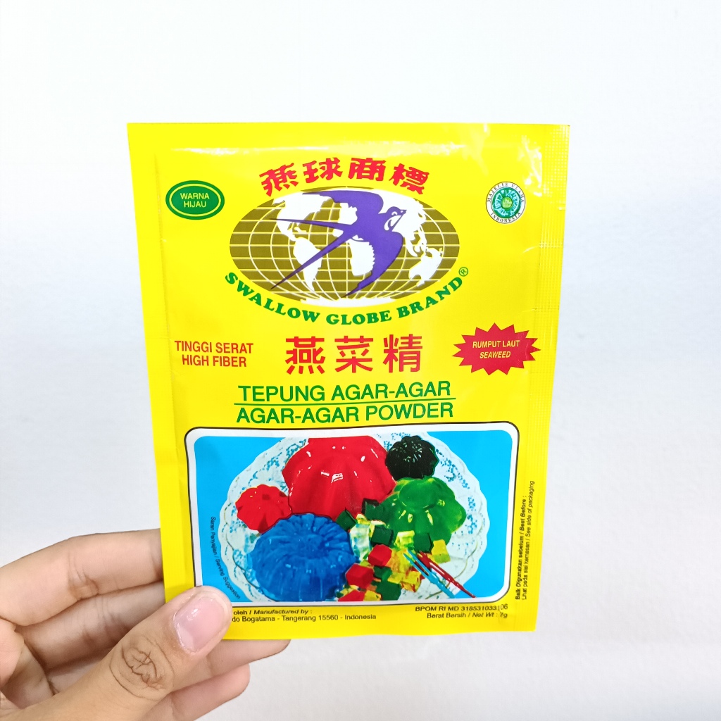 

AGAR AGAR SWALLOW GLOBE MERAH/ COKLAT/ HIJAU