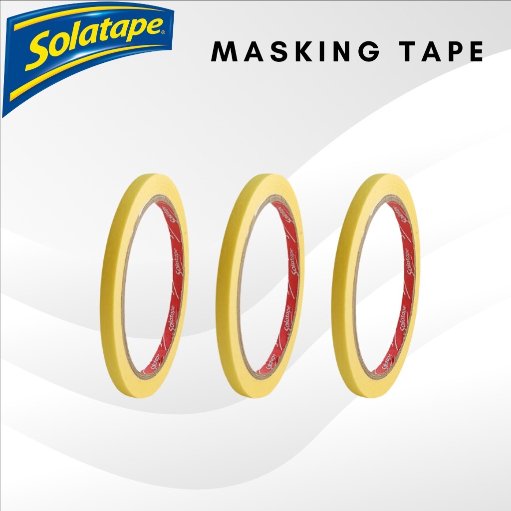 

Lakban Kertas | Masking Tape Solatape | 6mm x 20meter