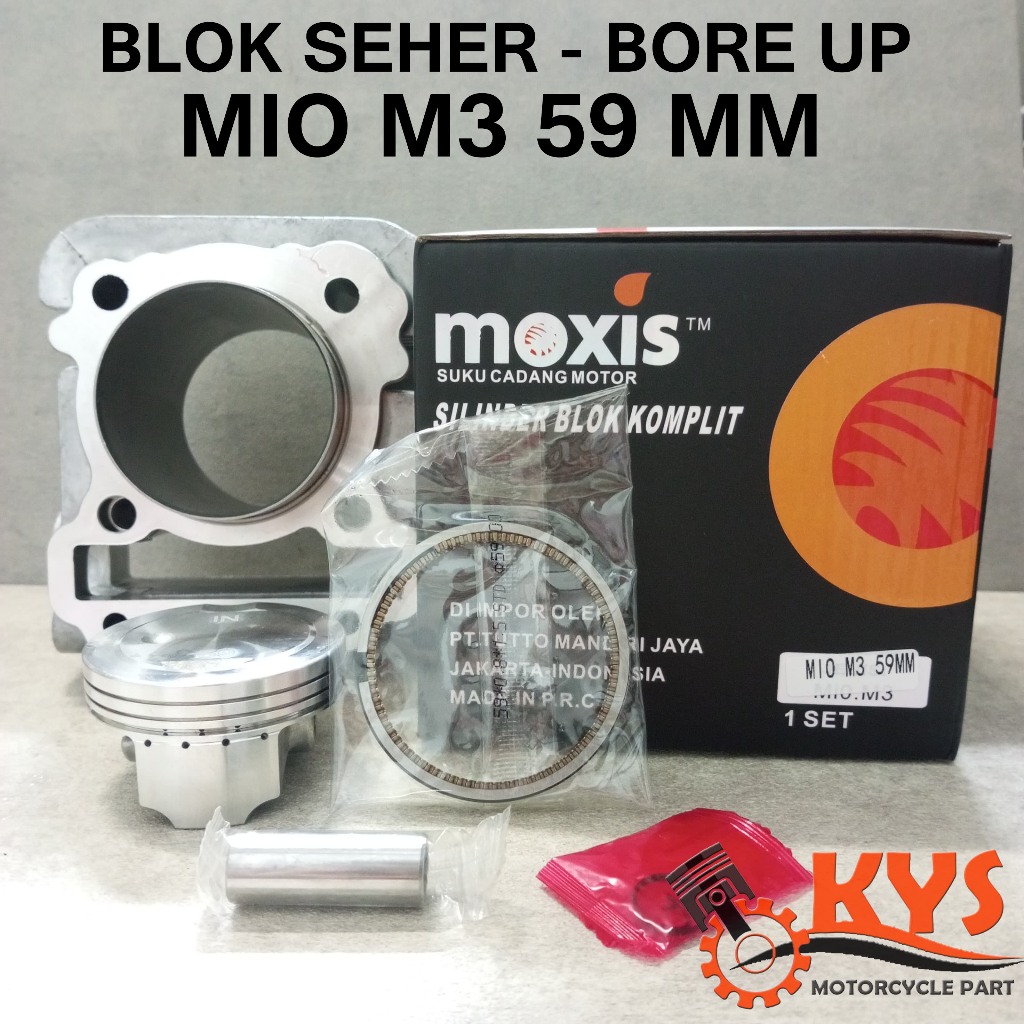 BLOK SEHER BORING BORE UP MIO M3 2PH 59 MM MIO Z MIO 125 SOUL GT 125 FINO FI XRIDE 125 MOXIS