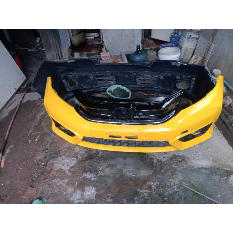 bumper depan honda brio 2017 komplit original