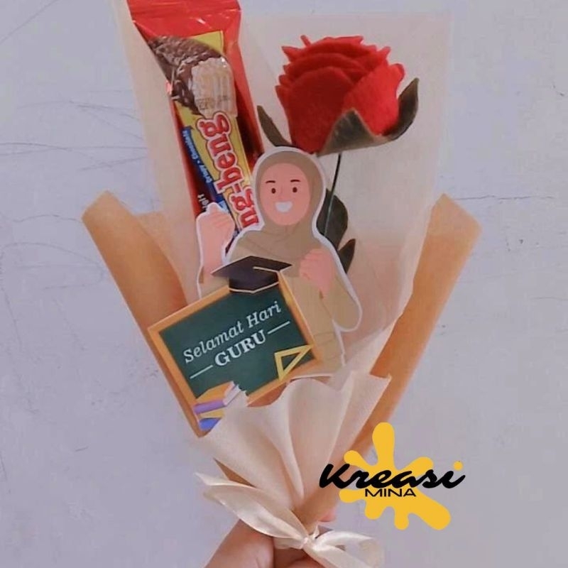 

Buket Snack/Bunga Spesial Hari Guru