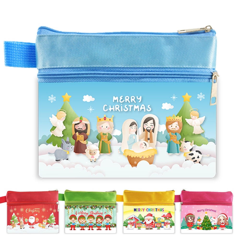 

Pouch 2 Ruang Natal Souvenir Kristiani Christmas Hadiah Natal Gereja Sekolah Minggu