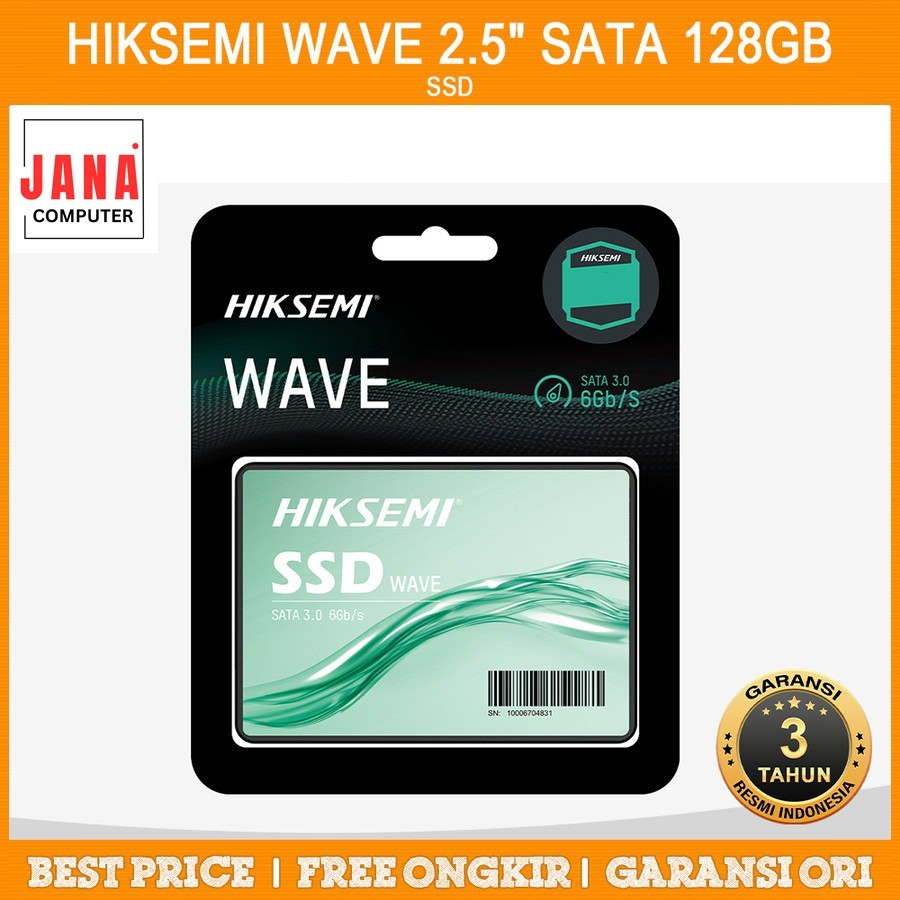 SSD HIKSEMI WAVE 2.5" SATA III 128GB | HS-SSD-WAVE(S) 128G