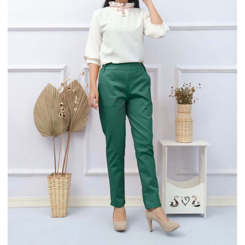 Celana Pensil katun Zara polos premium By FAUZIRA ZARA COTTON