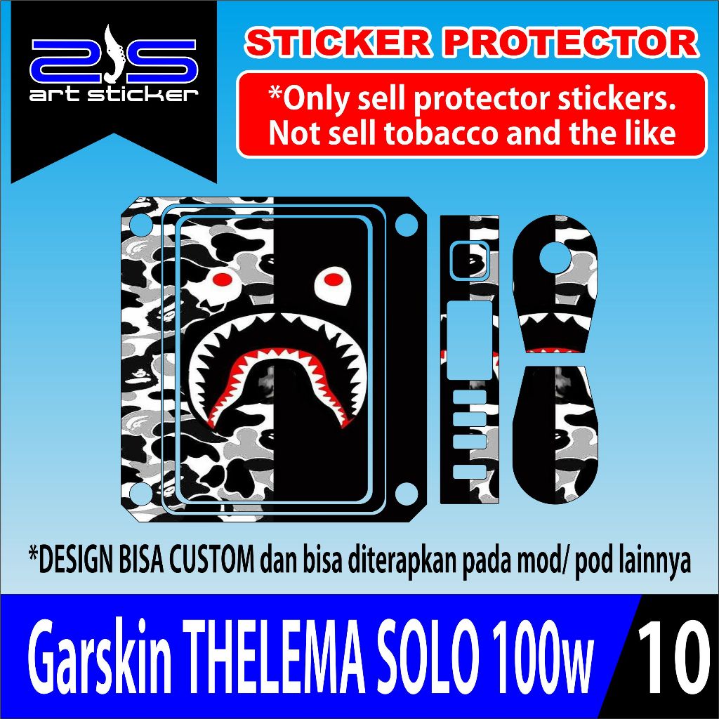 Garskin Telema Solo 100w Black White Bappe