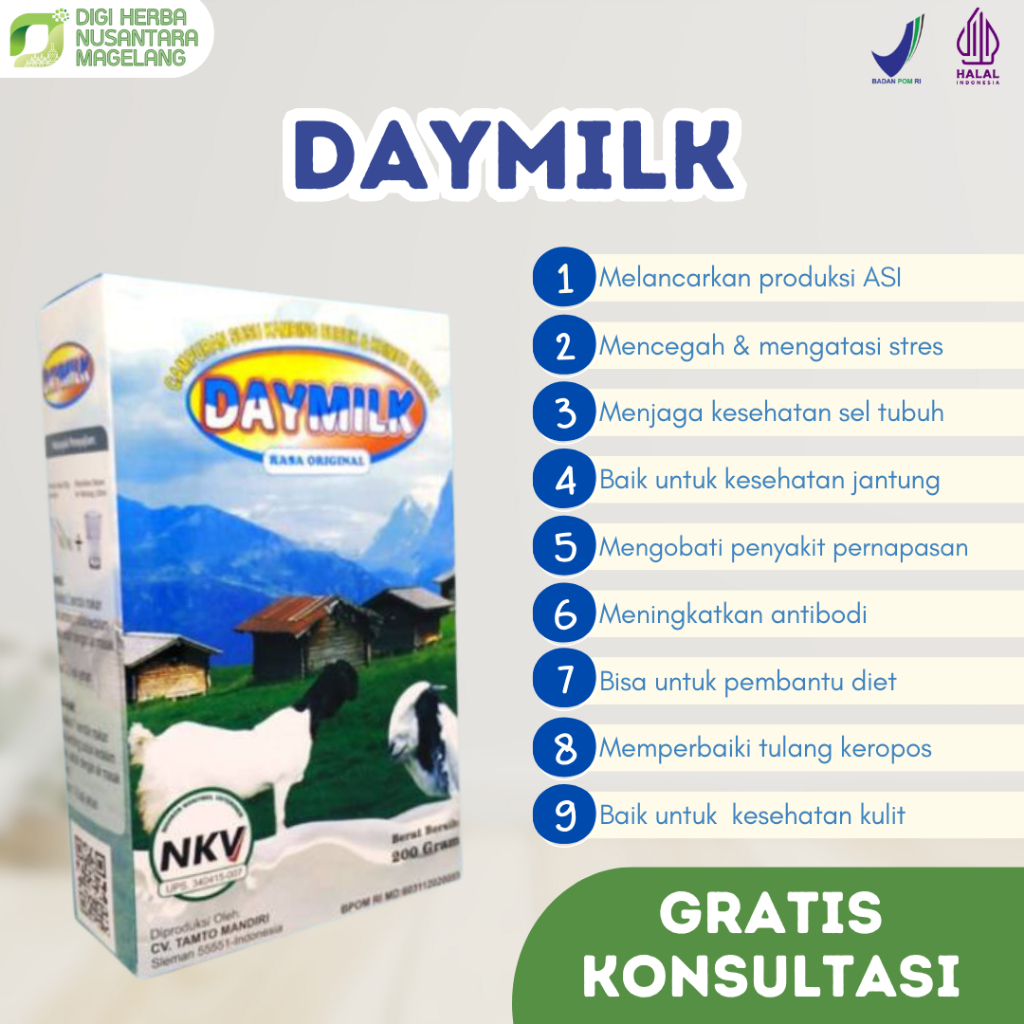 

[BPOM RESMI] Daymilk Original 1 Box - susu kambing etawa daymilk atasi pernafasan dan persendian