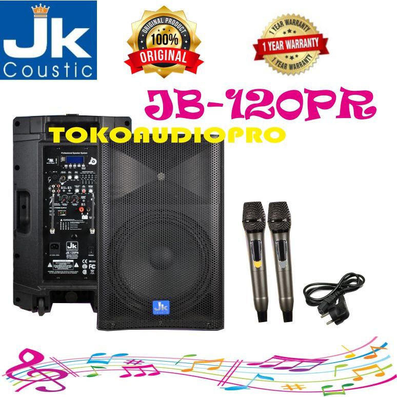 Jk Coustic JB120pr Speaker Portable Wireless Jb-120PR