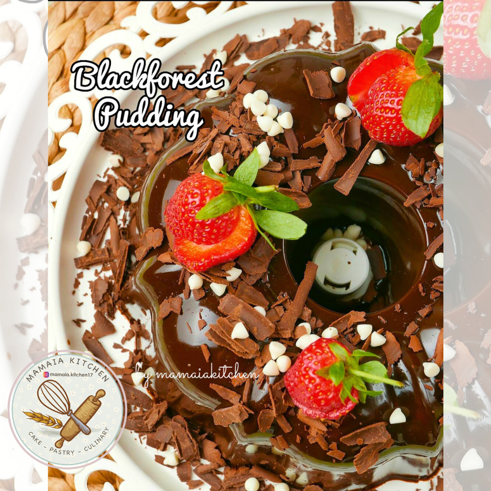 

Pudding Chocolate Blackforest Puding Coklat Jelly Dessert Pudding Topping Strawberry 24 cm
