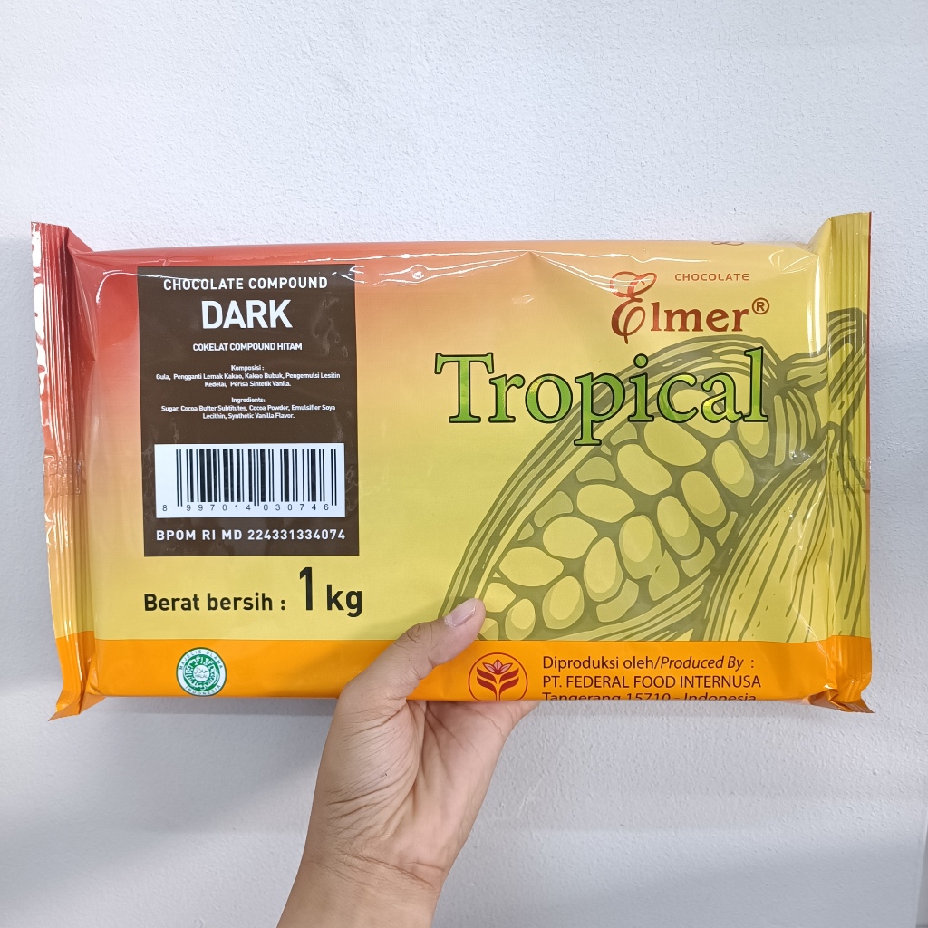 

COKLAT BATANG ELMER COMPOUND TROPICAL DARK 1KG