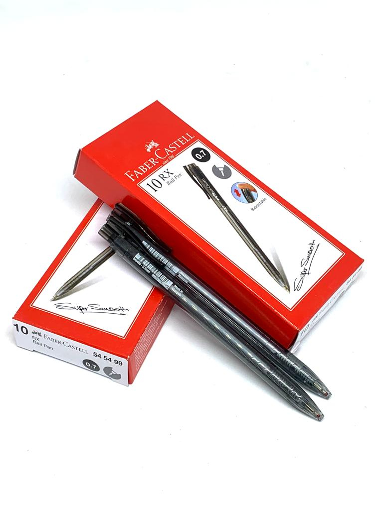 

Pulpen/Ballpoint Faber-Castell RX 0.5 mm tinta hitam-Box isi10pcs