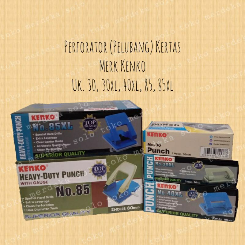 

Perforator / Pelubang Kertas Kenko