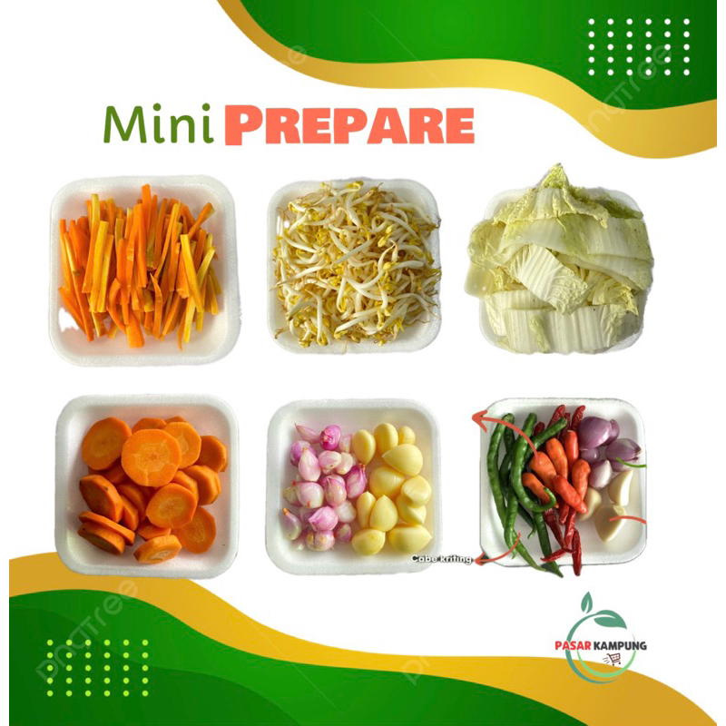 

Mini prepare sayuran potong siap masak (JUMLAH SESUAI HARGA PASAR)