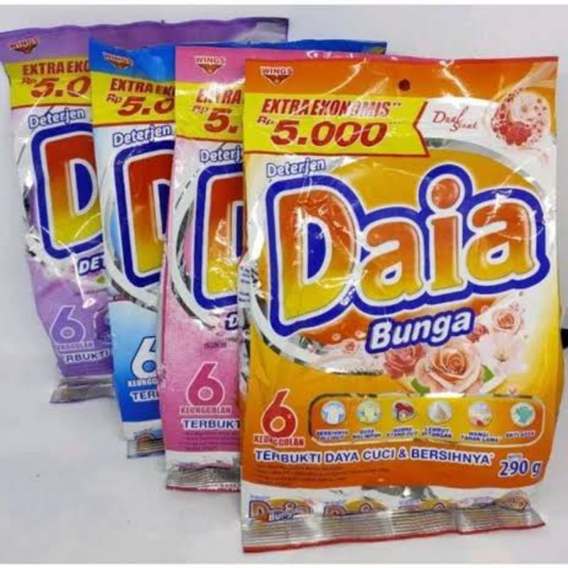 DAIA DETERGENT BUBUK 245GRAM//DAIA 5000 AN // SOKLIN 5000 AN