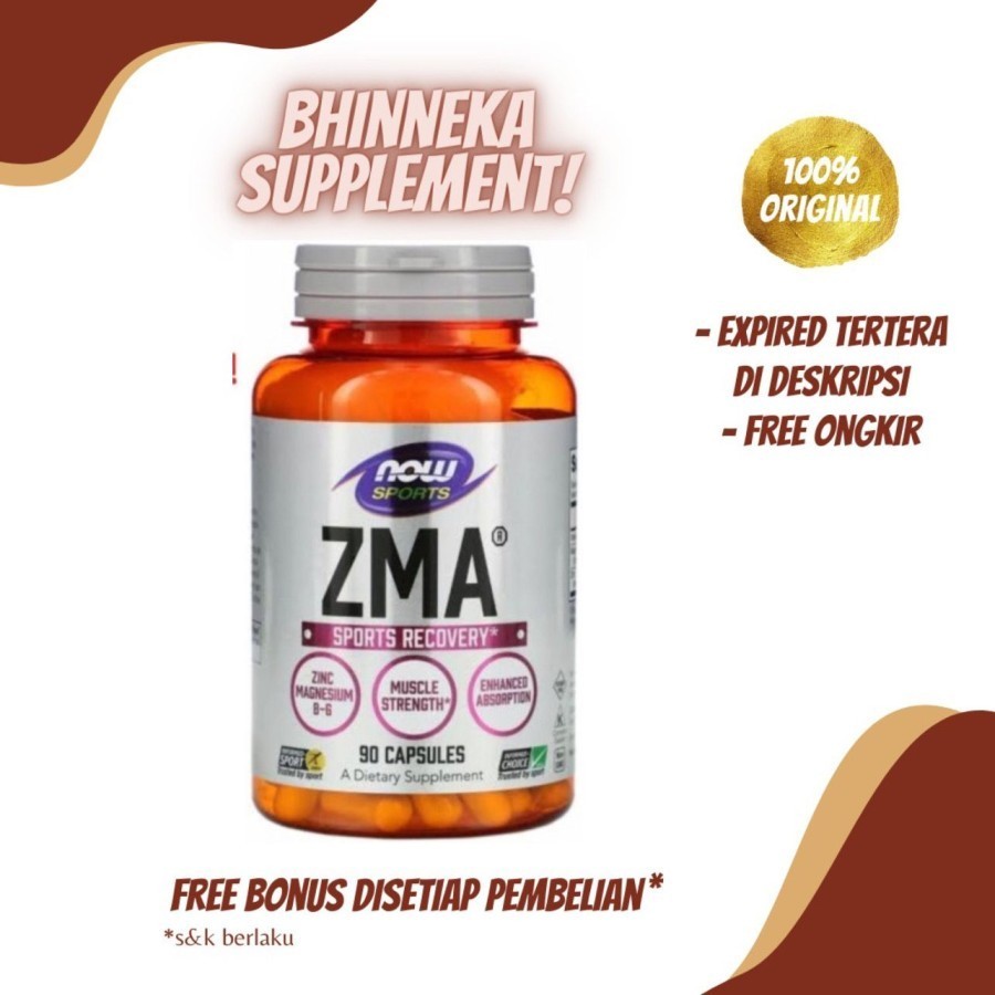 NOW Sports ZMA (90 caps) Zinc Magnesium Vitamin B-6 ORIGINAL NOW Sports ZMA (90 caps) NOW Foods ZMA 