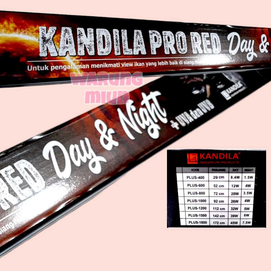 LAMPU KANDILA PRO RED DAY AND NIGHT UVA UVB VIEW PLUS-1000 - Packing Bubble
