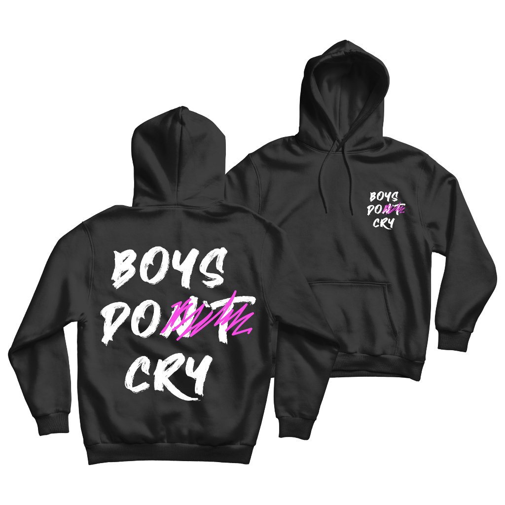 Hoodie Jumper Oversize BOYS DONT CRY [Sablon DTF] Unisex Pria & Wanita ~ Free Stiker