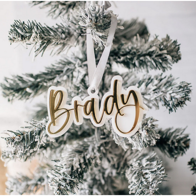 

Custom Nama Christmas Ornament Tag Hampers Label Natal