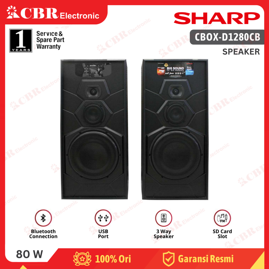Speaker SHARP CBOX-D1280CB