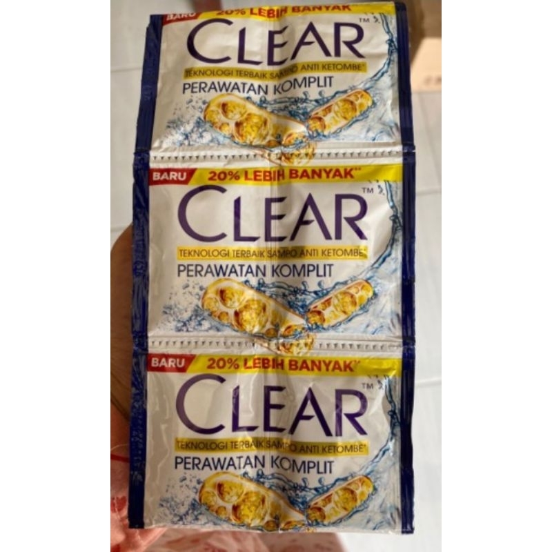 Shampoo Clear sachet / Clear Shampoo Renteng isi 12 / Clear Shampoo Renceng