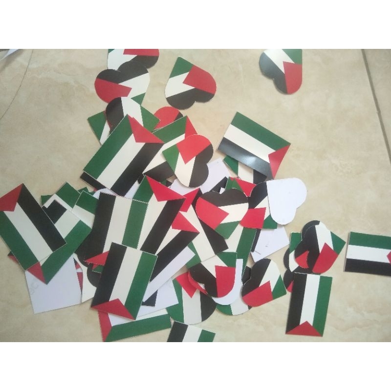 

stiker palestina I dapet 6pc I love bendera bulat I love palestina