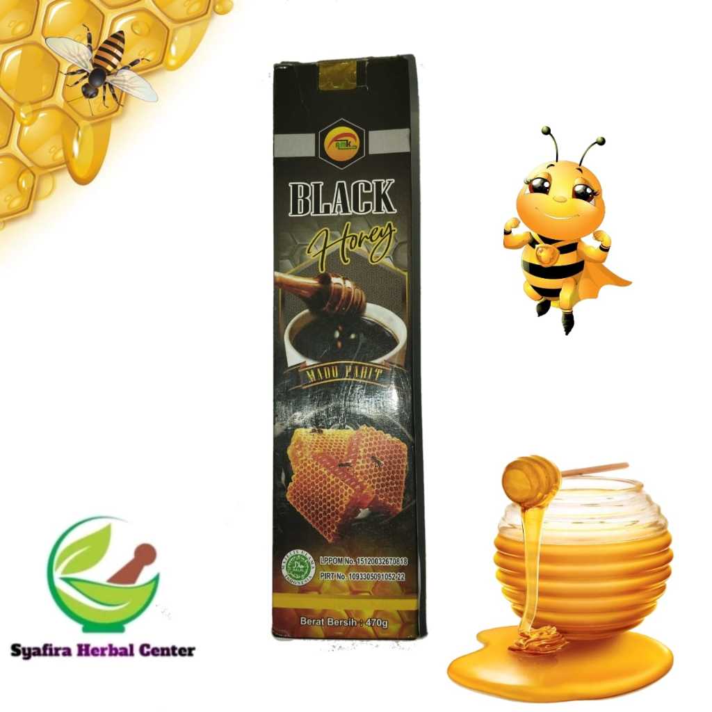 

Madu Black Honey AMK | AMK Black Honey madu hitam pahit 470g