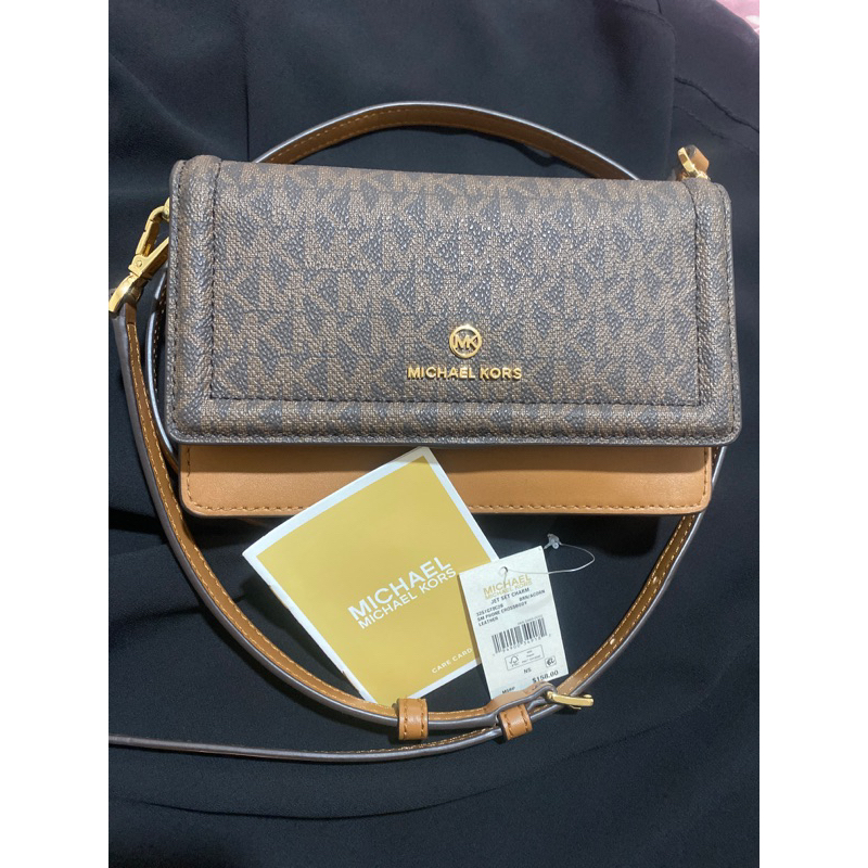 Preloved MK Jet Set Charn Phone Crossbody AUTH