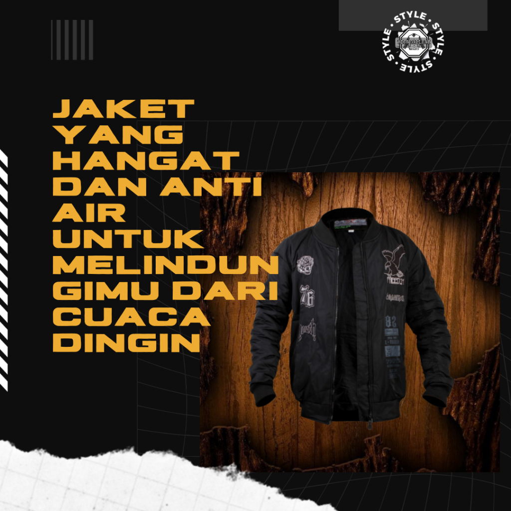 Outer fashion pria wanita jaket varsity dewasa lengan panjang original 100% branded motif full embor