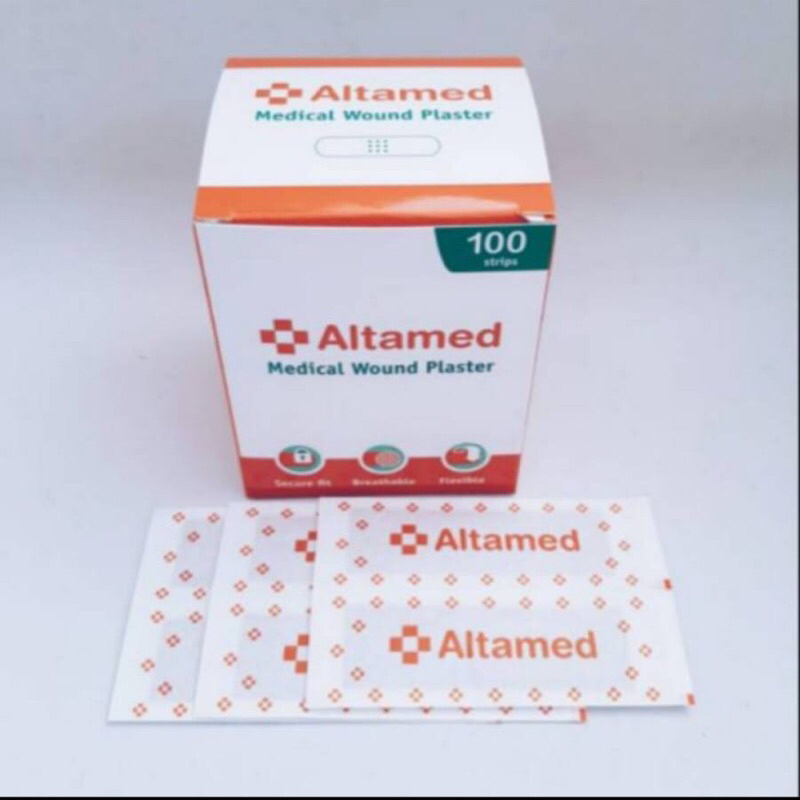 PLASTER LUKA ALTAMED per BOK isi 100 LEMBAR/ PLESTER LUKA PLESTER ELASTIC PLESTER KAIN ALTAMED
