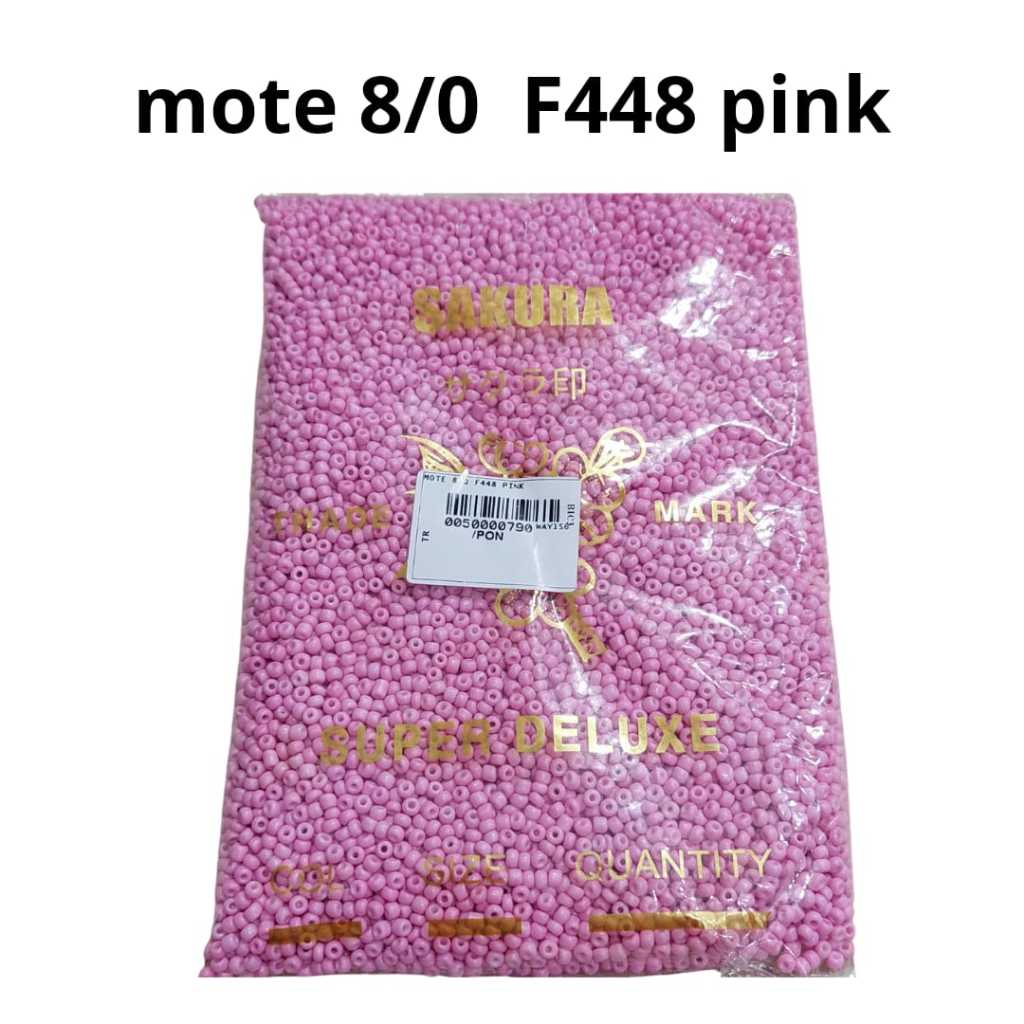 450GR MOTE JOY PASIR 8/0 F448 PINK  / MOTE MANIK PAYET / KERAJINAN GELANG /DIY / MANIK BULAT / KERAJ