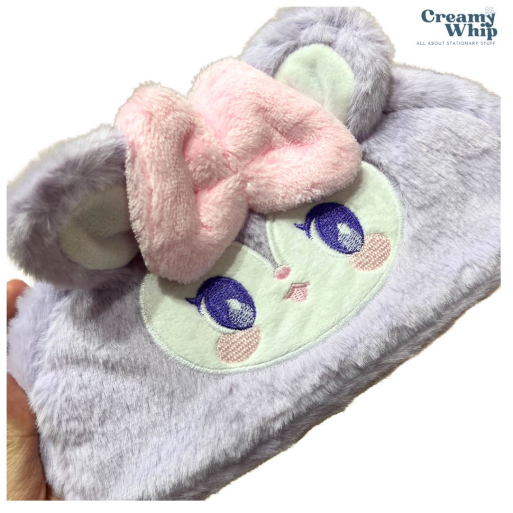 

Kotak pensil bulu premium plushy pencil case